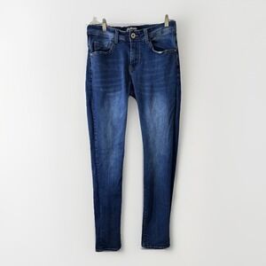 California Vintage Jeans Men's 32 (30x31) Mid Rise Stretch Blue Denim Tapered